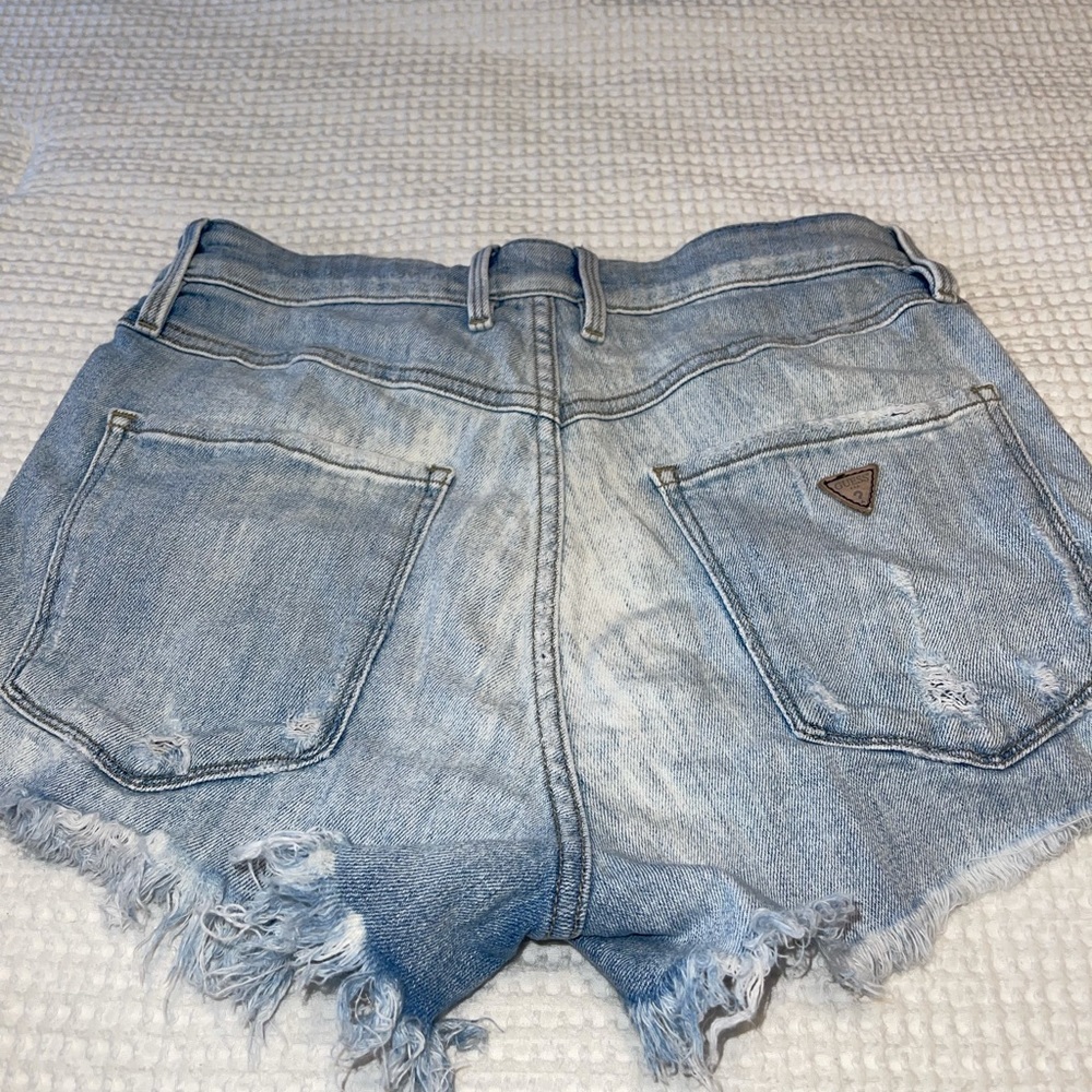 Guess High Waisted Distressed Shorts